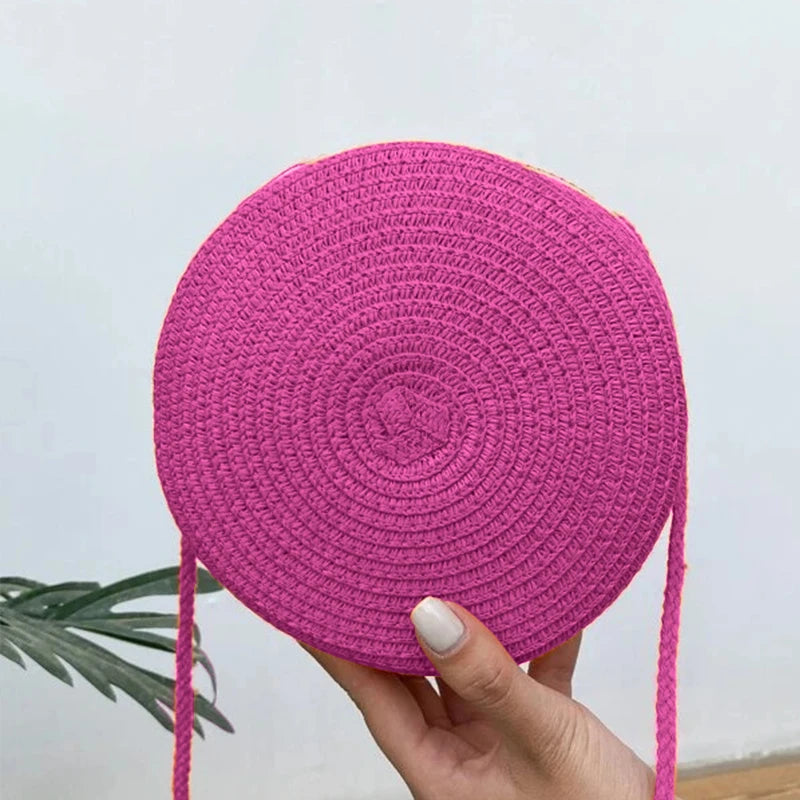 Handmade Fashion Crossbody Straw Bag