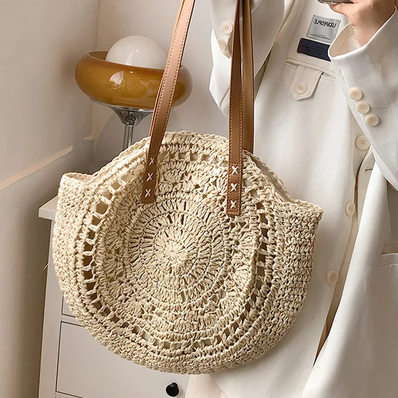 Bohemian Stylish Straw Beach Shoulder Bag