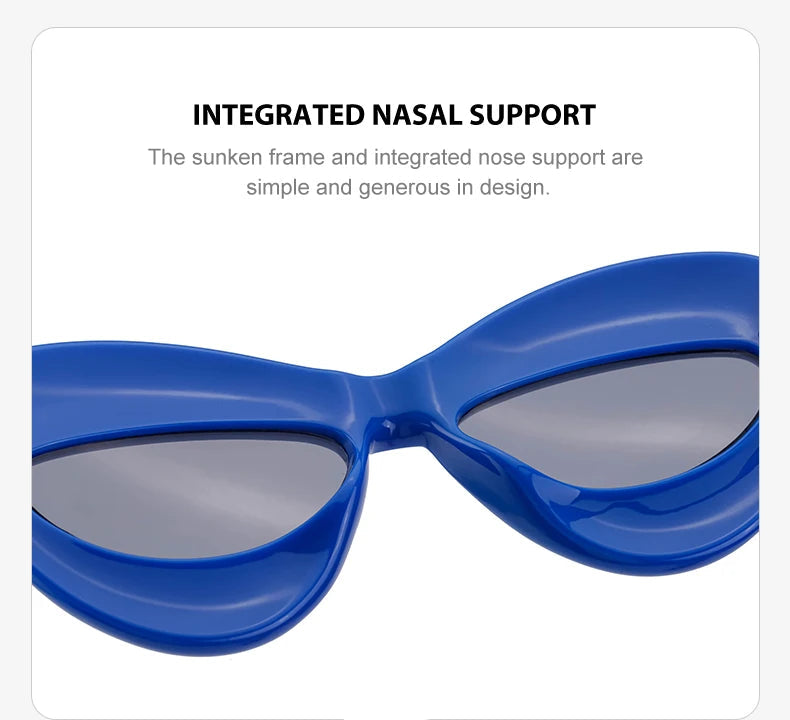 Oversized Lip-Shaped Sunglasses
