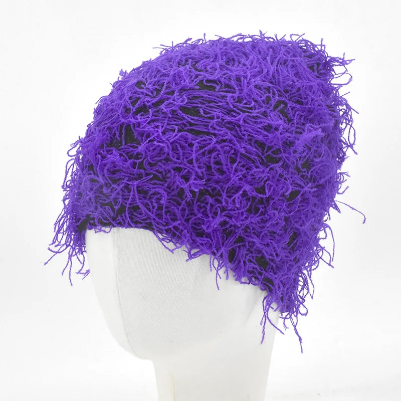 Distressed Knitted Beanie