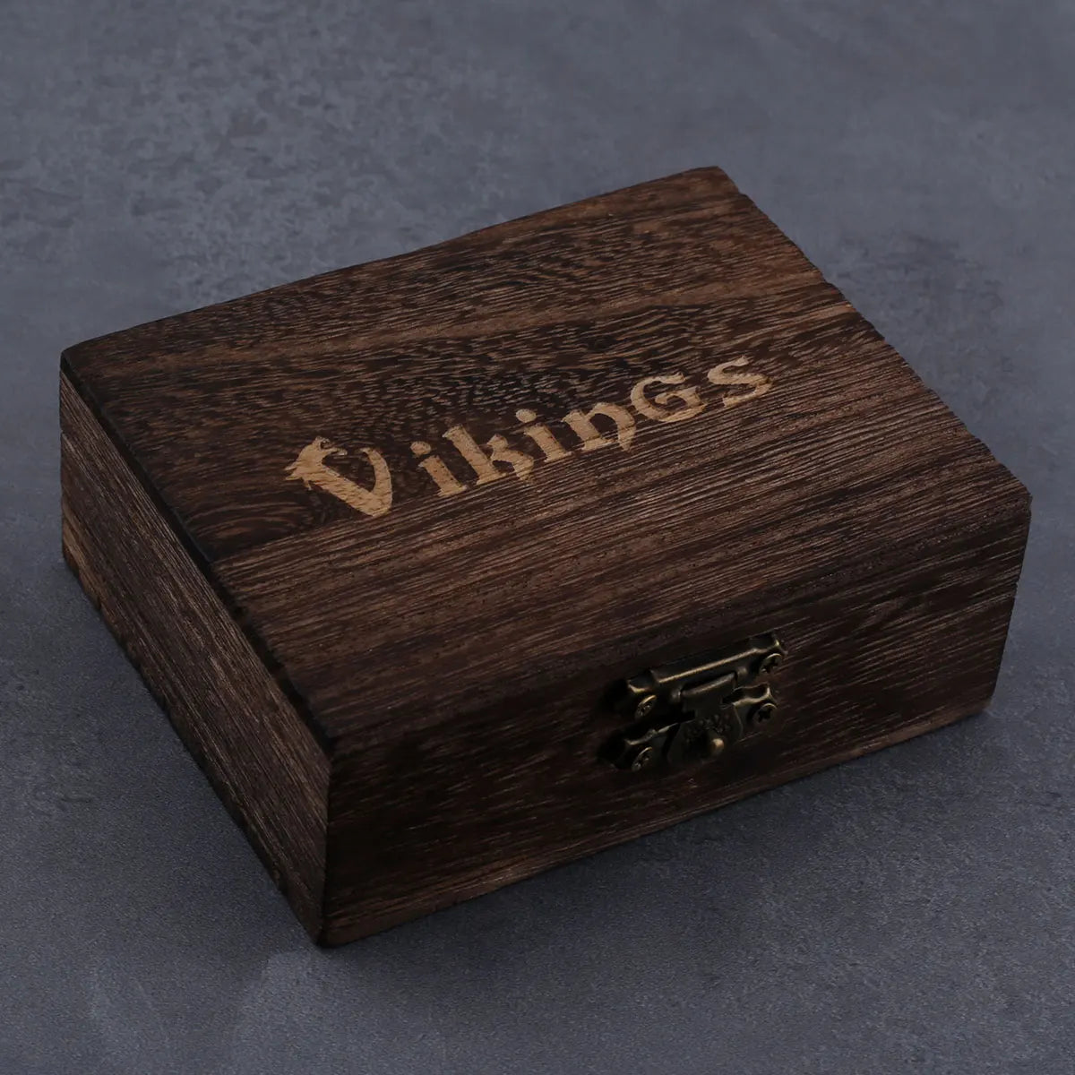 Nordic Eagle Head Stainless Steel Bracelet with Wooden Gift Box