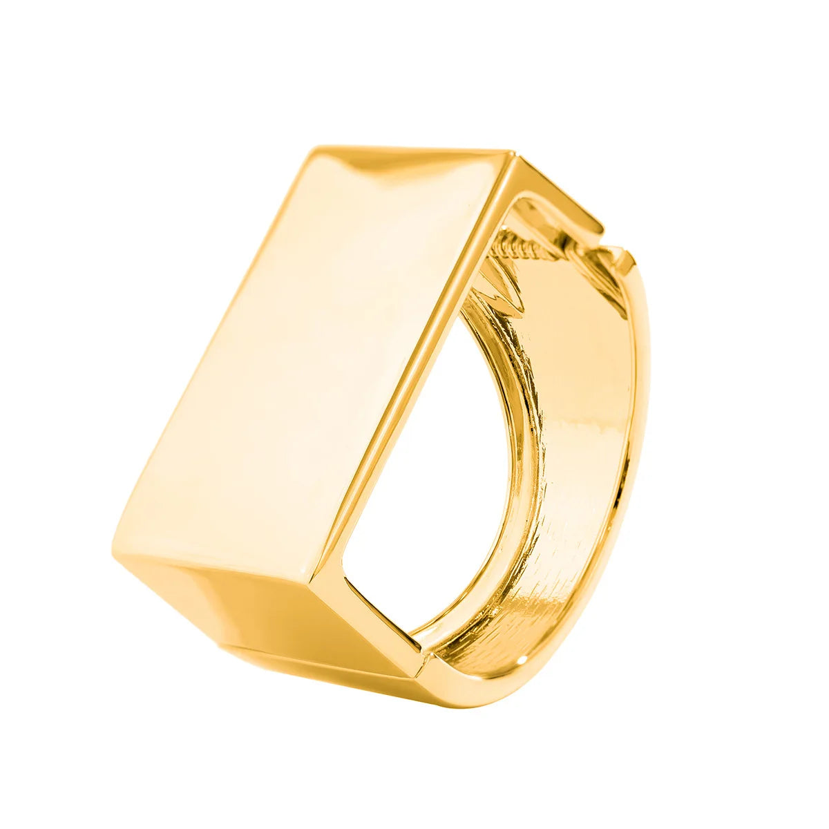 Exaggerated Gold Silver Geometric Cuff Bracelet