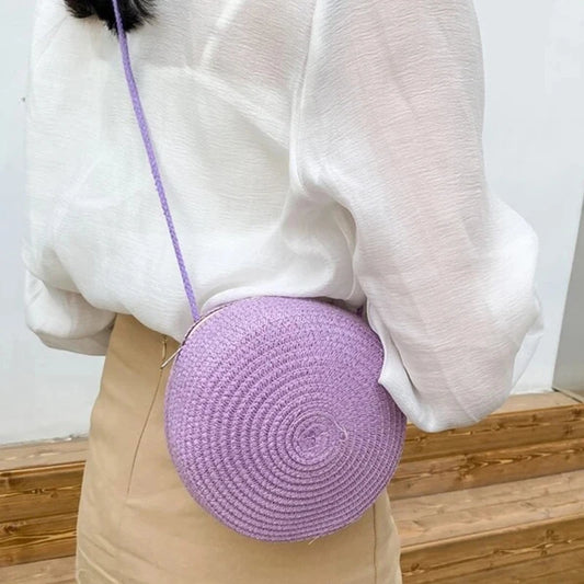 Handmade Fashion Crossbody Straw Bag
