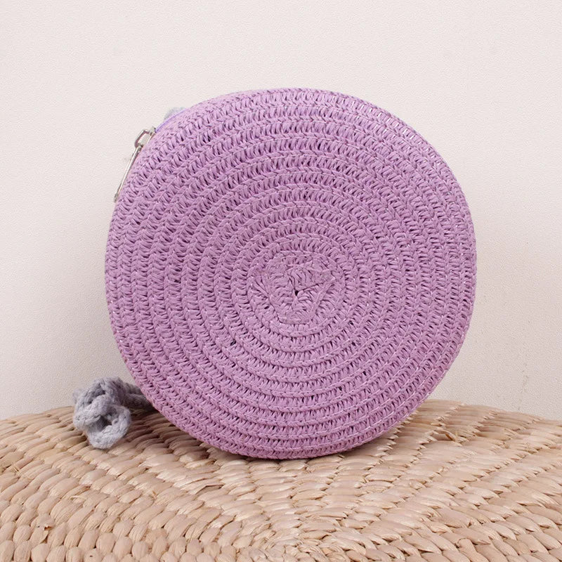 Handmade Fashion Crossbody Straw Bag