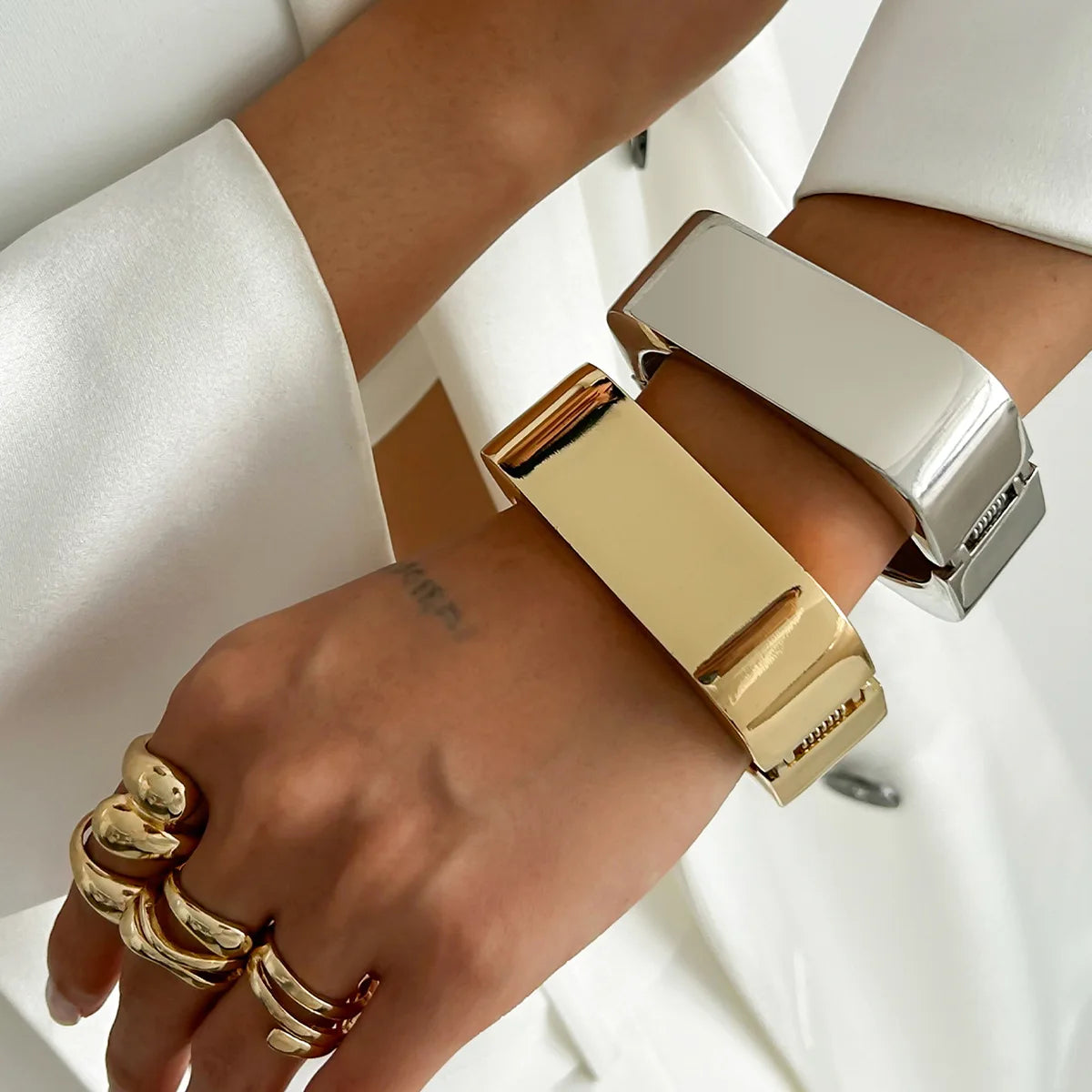 Square Cuff Bangle Bracelet