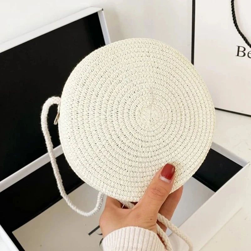 Handmade Fashion Crossbody Straw Bag