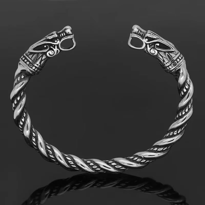 Nordic Dragon Bracelet with Viking Wooden Gift Box