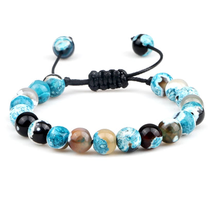 Natural Stone Beads Adjustable Bracelet