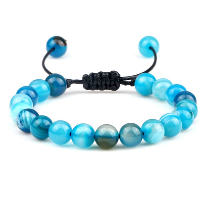 Natural Stone Beads Adjustable Bracelet