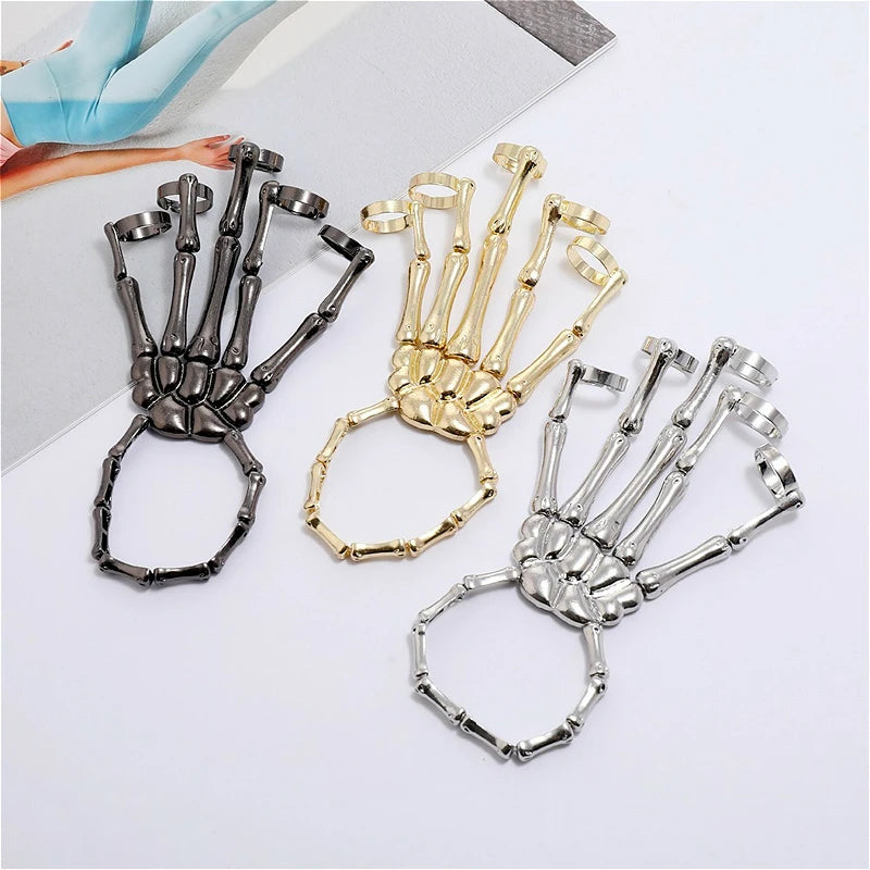 Steampunk Skeleton Hand Bracelet