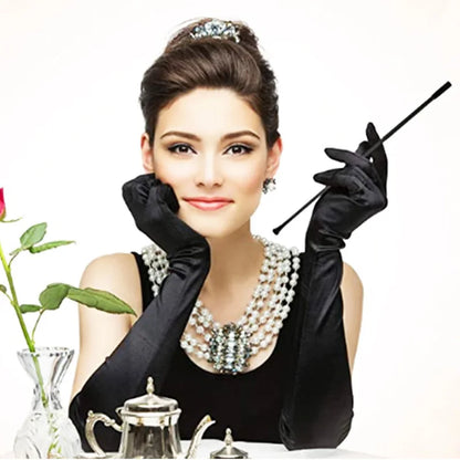 Women's Opera Evening Long Satin Gloves