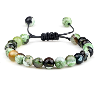 Natural Stone Beads Adjustable Bracelet
