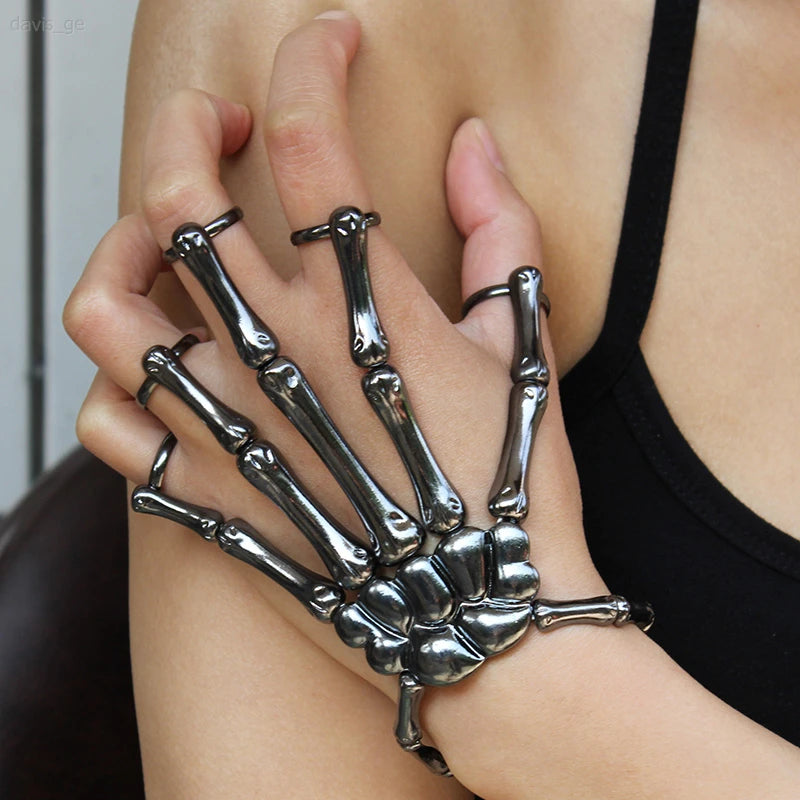Steampunk Skeleton Hand Bracelet