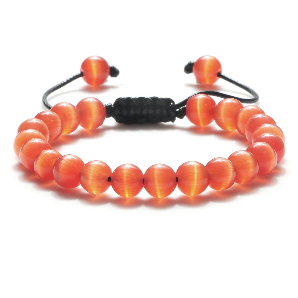 Natural Stone Beads Adjustable Bracelet