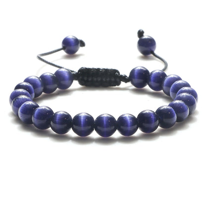 Natural Stone Beads Adjustable Bracelet