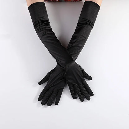 Women's Opera Evening Long Satin Gloves