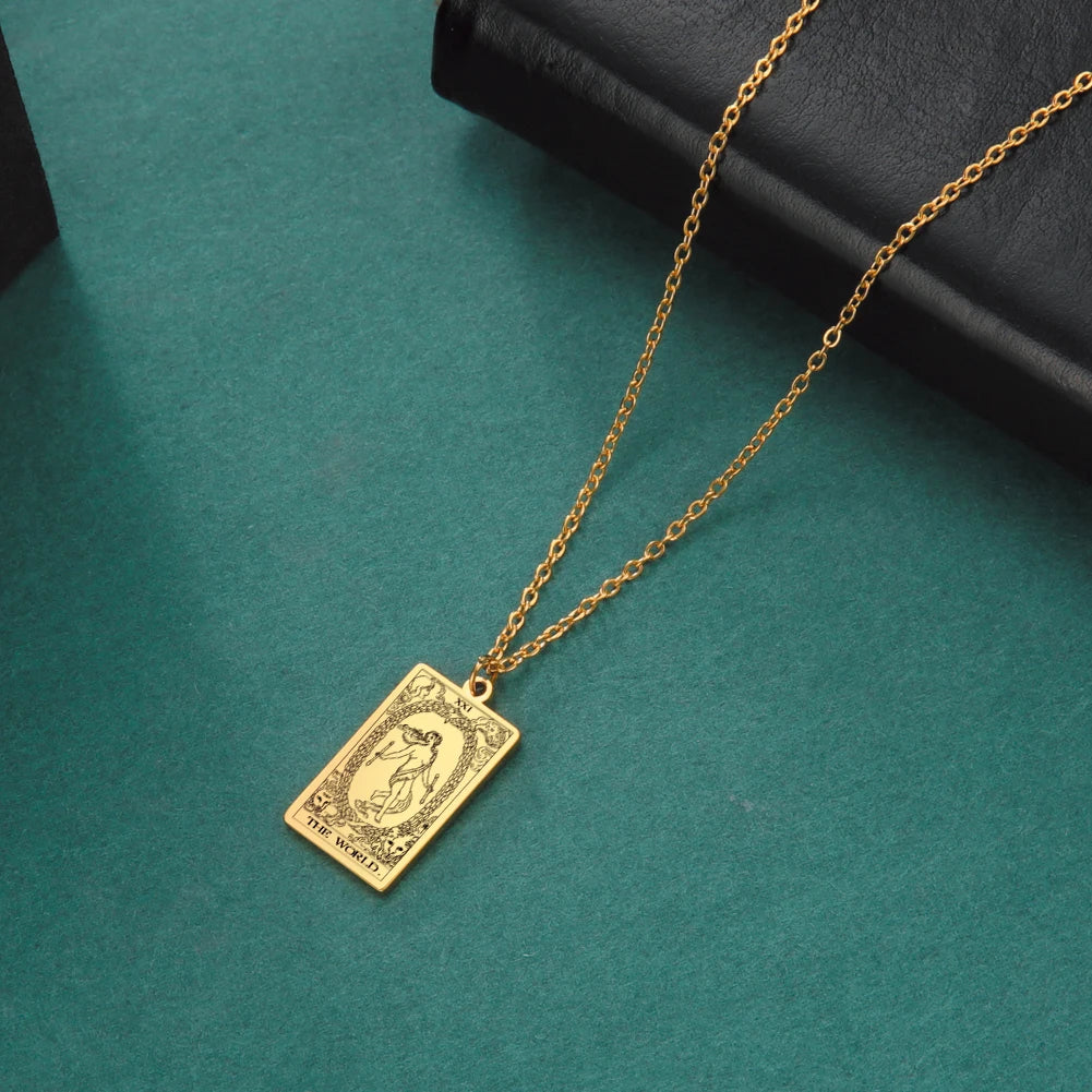 Tarot Card Pendant Necklace