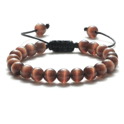 Natural Stone Beads Adjustable Bracelet