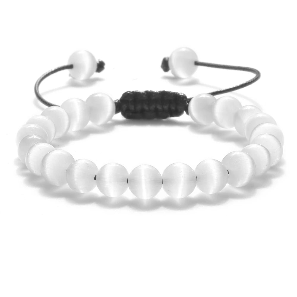 Natural Stone Beads Adjustable Bracelet