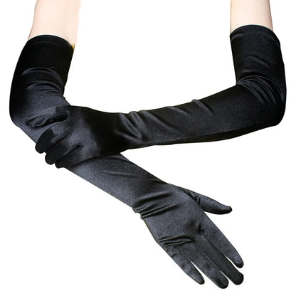 Women's Opera Evening Long Satin Gloves