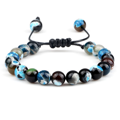 Natural Stone Beads Adjustable Bracelet