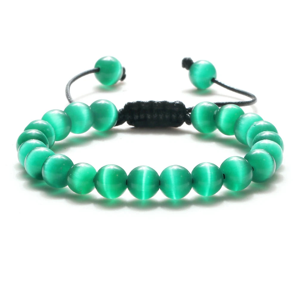 Natural Stone Beads Adjustable Bracelet