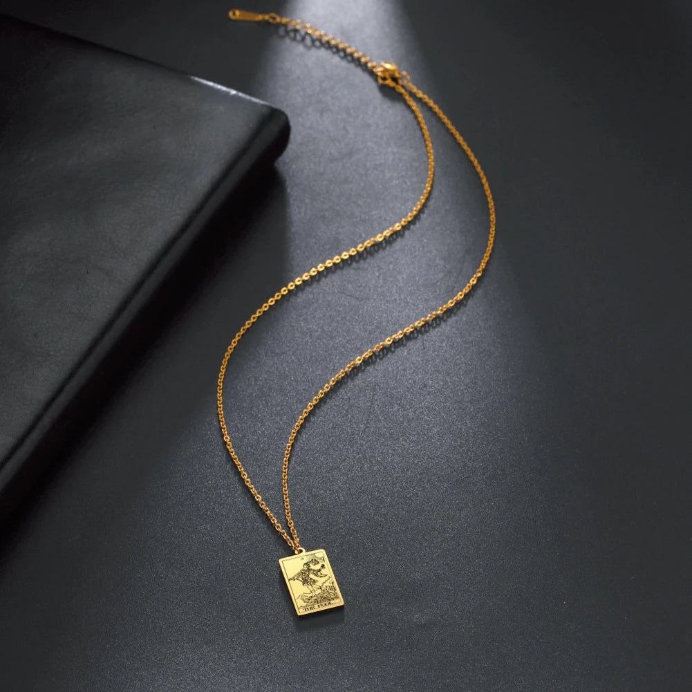 Tarot Card Pendant Necklace