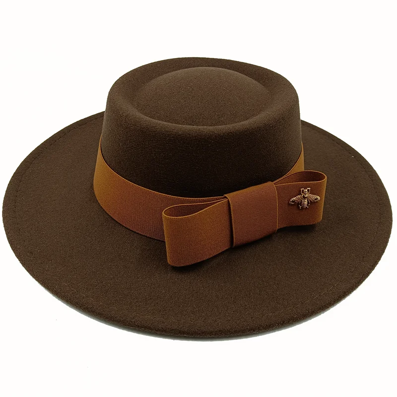 Two-Tone Bow Tie Fedora Hat
