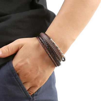 Multi Strand Leather Bracelet