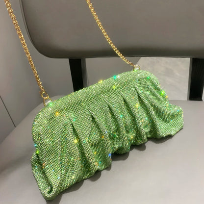 Sparkling Rhinestones Evening Clutch Bag