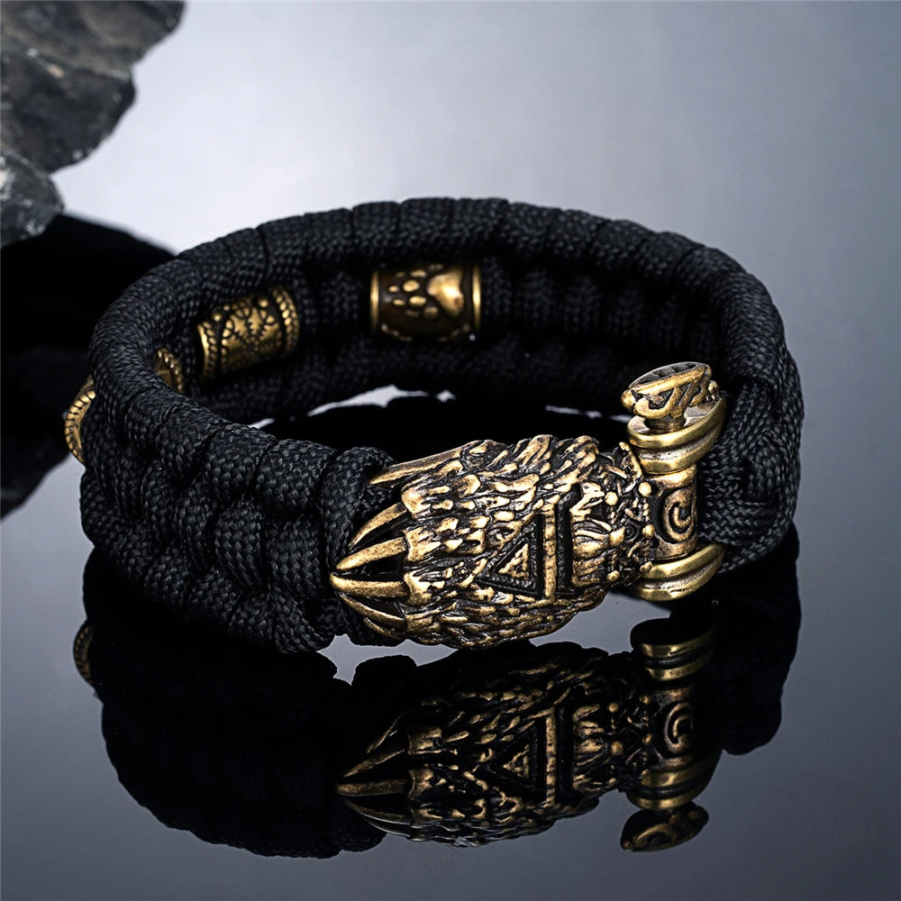 Handmade Viking Bear Paw Paracord Bracelet