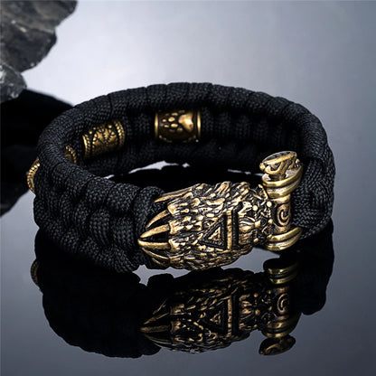 Handmade Viking Bear Paw Paracord Bracelet