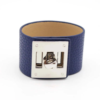 Leather Wide Wrap Bracelet