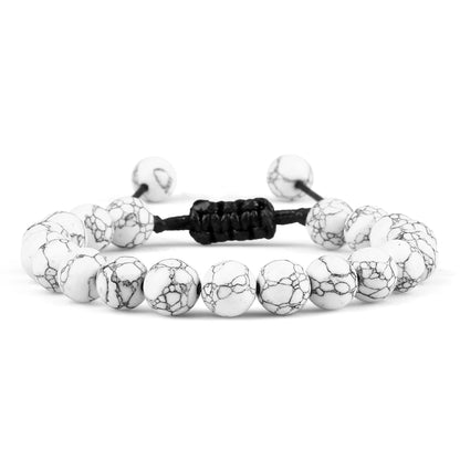 Natural Stone Beads Adjustable Bracelet