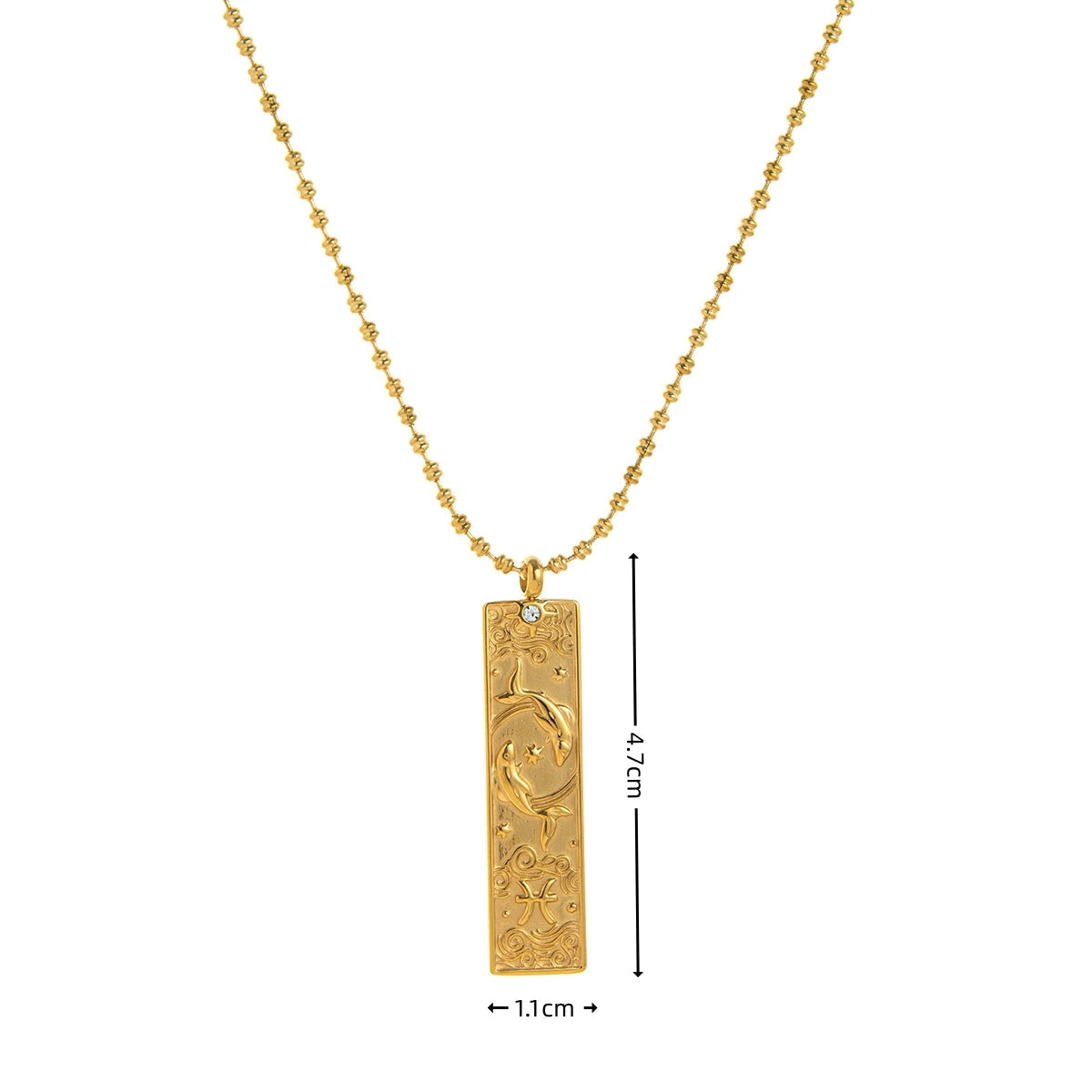 Zodiac Gold Plated Pendant Necklace