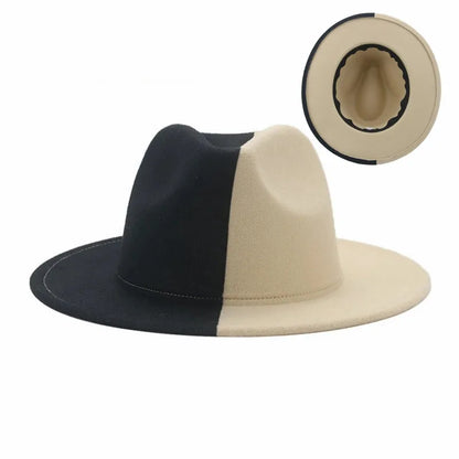 Colourful Wide Brim Panama Fedora Hat