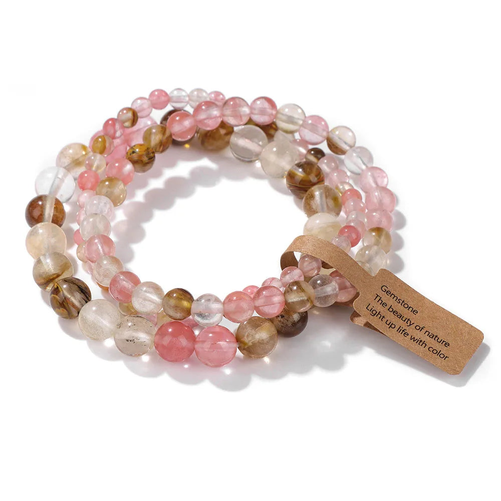 3pcs Set - Natural Agate Stone Bracelet