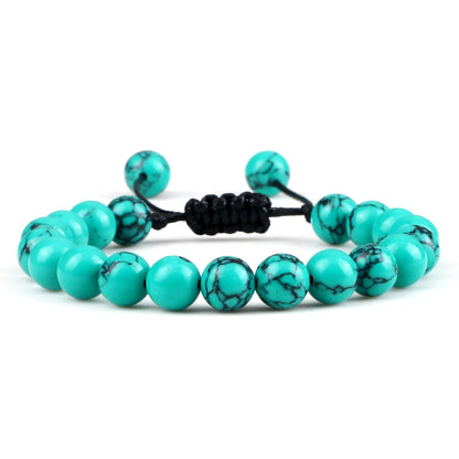Natural Stone Beads Adjustable Bracelet