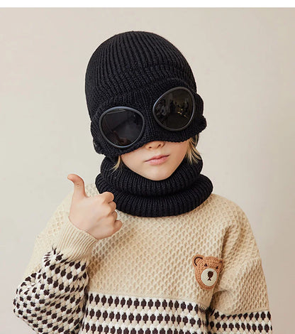 Kids Goggles Beanie and Neck Warmer Set
