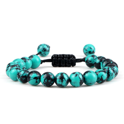 Natural Stone Beads Adjustable Bracelet