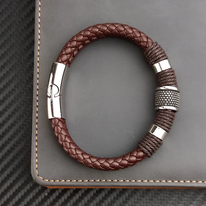 Brown Leather Rope Retro Bracelet