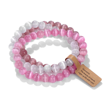 3Pcs Natural Stone Bracelet Set