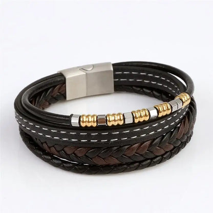 Multi Strand Leather Bracelet