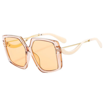 Retro Oversized Irregular Square Sunglasses