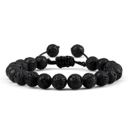 Natural Stone Beads Adjustable Bracelet