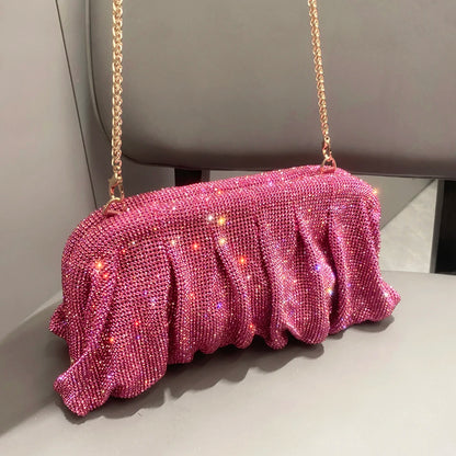 Sparkling Rhinestones Evening Clutch Bag