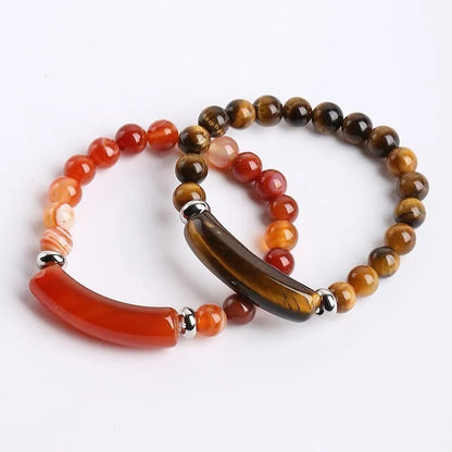 Crystal Bracelet with Rectangle Bar Charm