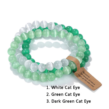 3Pcs Natural Stone Bracelet Set