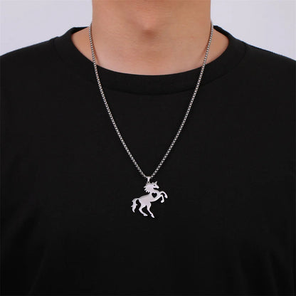 Horse-Shaped Pendant Necklace
