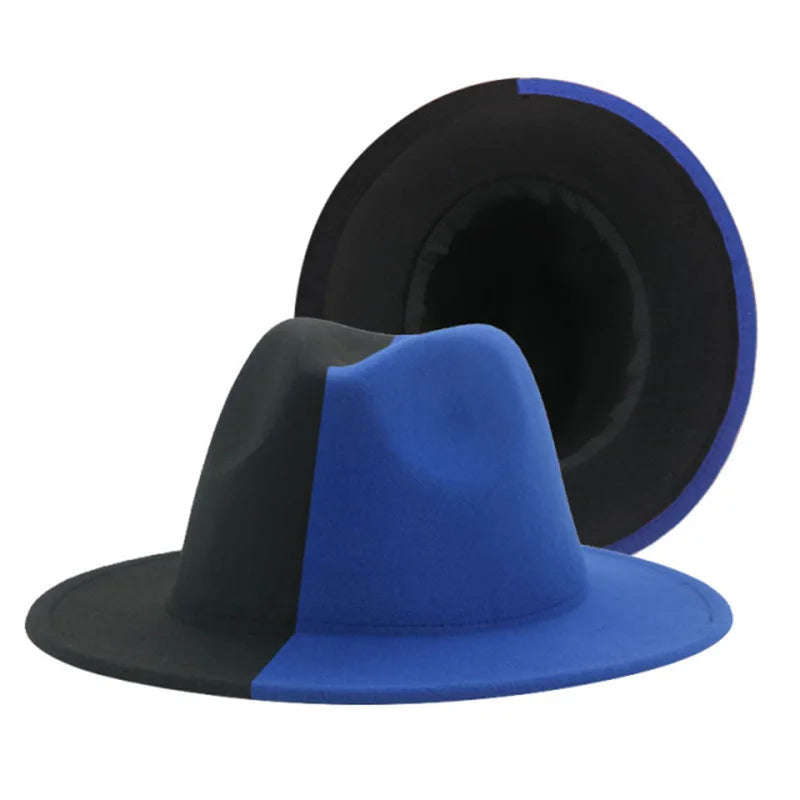Colourful Wide Brim Panama Fedora Hat